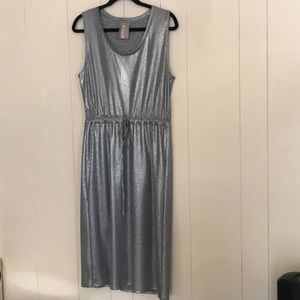 Dolan Anthropologie dress in silver size L
